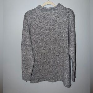 Well Worn Gray Marled Knit Sweater Women’s Large Soft Cozy Pullover